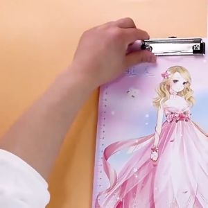 Papan Klip 文件夹板 Clipboard A4 卡皮巴拉写字硬板收纳夹高颜值 Cartoon Student Stationery School Clip Paper Organizer