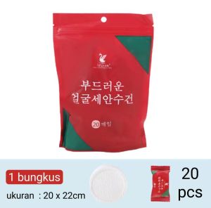 Handuk Mini Permen Tissue Traveling Towel Handuk Kompres Portable