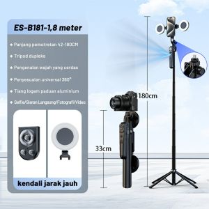 ★NEW★AI Auto Face Tracking Gimbal Stabilizer Hp 360° Bluetooth With Lampu RGB