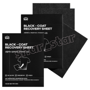 Life White Paper Black Coat Recovery Sheet – Color Protection & Fade Prevention Laundry Sheets for Black Clothing Fabric Care Disposable Sheets (30 Sheets)