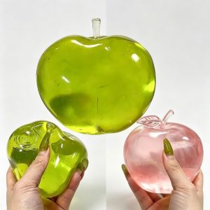 In Stock Squishy Fruit Apple Fidget Toy Squeeze Stress Relief Hand Toy Anti-Anxiety Fruit Stretchy Slow Rising Toy Creative Gift