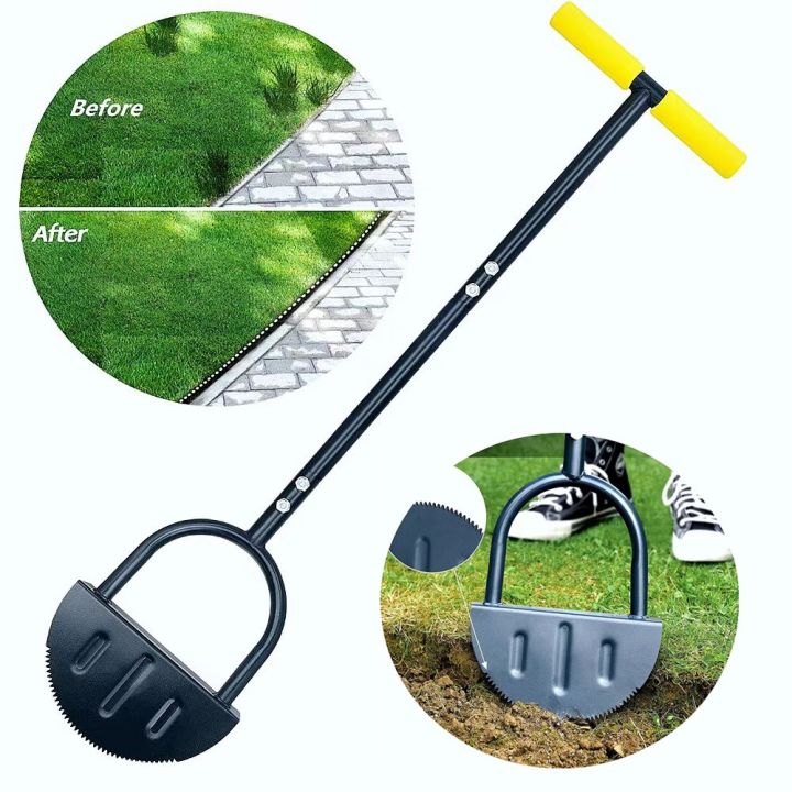 XQZ4344 With Handle Garden Edger Shovel Half-Moon Wear-resistant Lawn ...