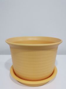 Plastic Round Flower Pot With Saucer Plate Tray/Pasu Bunga Plastik