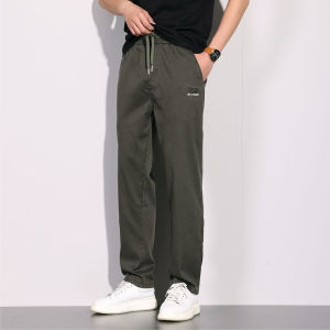 [ Summer New ][ Summer New ] Summer Tencel Salted Jogger Pants for Men Breathable Elastic Waist Imitation Denim Casual Pants [ Ultra-Thin Sweat-Permeable ][ Ultra-Thin Sweat-Permeable ]