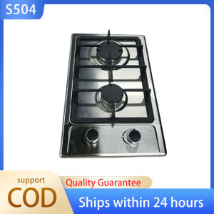 Household Multi-Burner Stainless Steel Gas Cooktop Freestanding Recessed Dual Installation Gas Stove for Kitchen Cooking