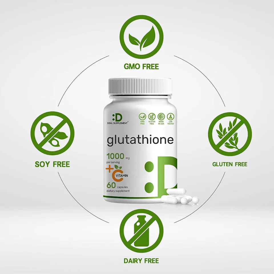 DEAL SUPPLEMENT Glutathione Supplement 1000mg Per Serving 98