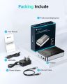 Yottamaster Networkable Private Cloud NAS Enclosure for 2.5 Inch SATA HDD SSD Network Attached Storage Personal Private Cloud Auto Backup SDVN Encryption Support Samba DLNA Function for Plex (Without Hard Drive). 