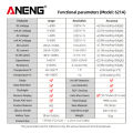 ANENG 621A มัลติมิเตอร์ดิจิตอลอัจฉริยะหน้าจอสัมผัสมัลติมิเตอร์ทดสอบทรานซิสเตอร์9999 Counts True RMS ช่วงอัตโนมัติ Dc/ac 10A เมตรอื่นๆ. 