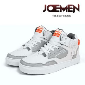 Joemen Sneakers High J 90 100% Brand Lokal Sepatu Tinggi Bertali Pria Casual Dewasa Trend Kekinian
