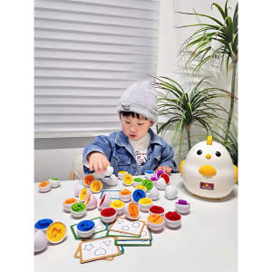 Đồ Chơi Gà Mái Ghép Trứng 3D Thông Minh Cho Bé 18 Tháng+ | Ghép Hình Nhận Biết Màu & Hình Khối