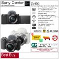 SONY ZV-E10 / Sony ZVE10 Kit 16-50mm / Kamera vlog ZV E10 Mirrorless . Garansi Resmi 1 Tahun Sony Indonesia. 