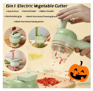 🌹READY STOCK🌹 Multifunctional Vegetable Cutter Wireless Rechargeable Electric Garlic Slicer Pemotong Sayur USB 多功能电动切菜器