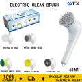 5 in 1 Wireless Electric Cleaning Brush Rechargeable Multi-functional for Kitchen/Bathroom/Shoes. 
