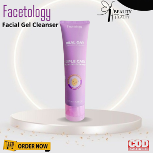 Facetology Triple Care Facial Gel Cleanser Sabun Cuci Muka 100ml Sabun Cuci Muka Gentle Low PH Oat Sensitive