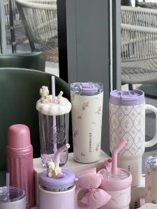 Starbucks 2025 Garden Waltz Collection Insulated Tumbler & Ceramic Mug with Reusable Straw Gift