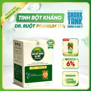 TINH BỘT KHÁNG DR.RUỘT PREMIUM 17% BỘT DINH DƯỠNG BỔ SUNG CHẤT XƠ DẠNG GÓI TIẸN LỢI HỘP 500G (10 GÓI X 50G)