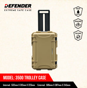Defendere 3500 Trolley Case Tan