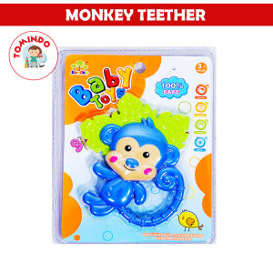 Tomindo Mainan Gigitan Bayi | Monkey Teether | Perlengkapan Bayi Gigit Anak Laki Perempuan Terbaru