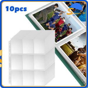 10pcs 9 Pockets A4 Binder Sleeve Clear Sleeve Photocard A4 Sleeves Card Collection Album Pages