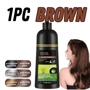 【BUY 1 TAKE 1】500ML Hair Dye Shampoo Organic Black /Brown Dew Shampoo Herbal Hair Dye Shampoo Turn Your White Gray Hair Into Black In Just 5 Minutes No Irritable Odor Natural Herbal Hair Dye Shampoo White Hair To Black Hair Shampoo Non-Irritating