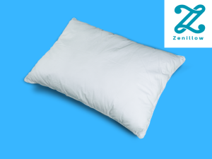 Zenillow หมอนหนุน Spunbond Fiber สีขาว ขนาดมาตรฐาน 18x26.5 นิ้ว  ปลอดภัยจากเชื้อโรคและแบคทีเรีย ย่อยสลายได้ภายใน 5-10 ปี