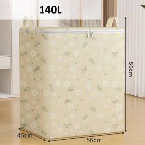 MPHL0766 Storage Box Lipat Serbaguna Motif Bunga Box Penyimpanan Selimut Bedcover dan Baju Ukuran 140L 180L