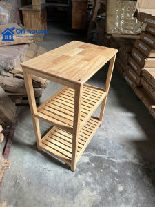Ori House Kệ Đa Năng Để Lò Vi Sóng 3 Tầng Gỗ Cao Su Hàng Lắp Ráp Kích Thước 80x38x60cm Tiện Lợi Cho Sắp Xếp Đồ Dùng
