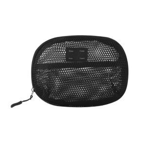 CHENJIE Nylon Cosmetic Bag With Zipper Hand-held Toiletry Wash Bags Casual Mesh Mesh Makeup Bags Women