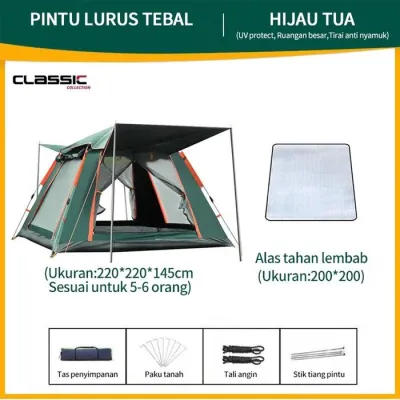 TENDA CAMPING KAPASITAS 4-6 ORANG TENDAUNG OUTDOOR DAN INDOOR TENDA OTOMATIS