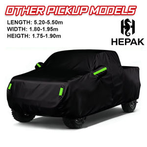 HEPAK Toyota Hilux Pickup Double Cab Car Cover Silver Coated Outdoor Protection Isuzu D-Max / Ford Ranger / Triton