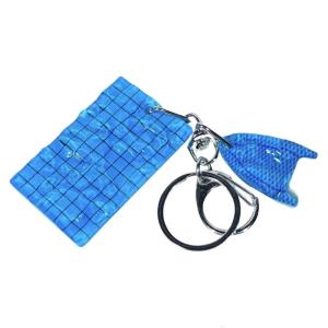 Swimming Pool Keyrings Pendant Keyholders Stylish Keychains Wavy Keychain Car Key Rings for Bag Decoration