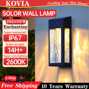 💥 2025 Design💥  KOVIA 8W Solar Wall Light outdoor light for wall Suitable for Gardens/Door Posts Fences etc