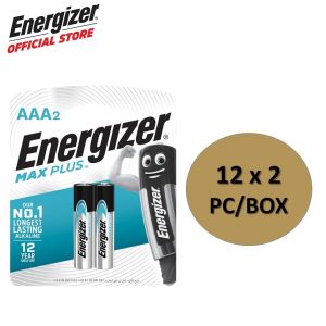 Energizer Max Plus AAA 2S Batteries (12 cards x 2 pack /box)