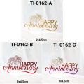 TSK TI162 - Tusukan Kue Cake Topper Hiasan Kue Happy Anniversary. 