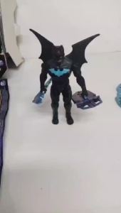 DC Batman Batgirl Robin Joker Harley Quinn Articulated Action Figures: 5 Collectible Characters w/ 3 Random Blind Accessories The Dark Knight Eco-Friendly Rubber Toys