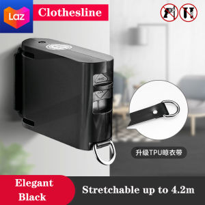 HKStorage Invisible Clothesline Free Punching Wall-mounted Indoor Hotel Balcony Bathroom Retractable Hanging Drying Rack Artifact Other Storage