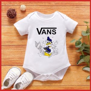 Đồ bộ mùa hè mỏng cho trẻ sơ sinh Donald Duck bộ đồ cotton nguyên chất cho trẻ sơ sinh bộ đồ liền thân cho nam nữ bộ đồ thoáng khí cho trẻ nhỏ bộ đồ tam giác màu trơn dễ thương in hình ngắn tay và nửa tay