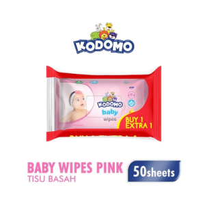 KODOMO Tissue Basah Isi 50 Lembar Buy 1 Get 1 Baby Wet Wipes Tisu Lap Bayi Anak