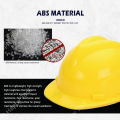 ABS Safety Helmet Protective Cap Worker Job Site Construction Head Protection Proof Yellow Topi Keselamatan. 