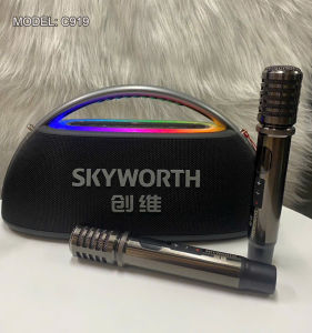 SKYWORTH Loa di động xách tay C919 Công nghệ Đức Chống nước IPX6 Bluetooth 5.0 Pin 11.1V/6400mAh Âm thanh 65W Siêu trầm 4inch Hát karaoke mọi lúc mọi nơi
