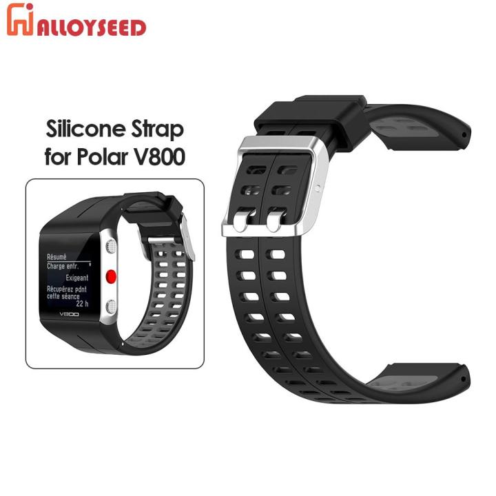 Silicone Watch Band Replacement for Polar V800 GPS Smart Bracelet