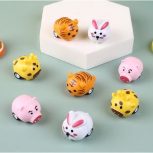 Mainan Mobil Anak Animal Mini Pullback Car Bentuk Hewan Lucu