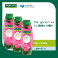 Bộ 3 Dầu gội Palmolive kèm xả 2-trong-1 chiết xuất thiên nhiên 180ml/chai. 