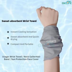 [OKLIFE. SG]UV Block Cooling Neck Cover Multi-Wear Style Sports Headband Breathable Perforated Tube Scarf