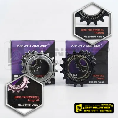 Freewheel Tawon Jangkrik Platinum 1 Speed Single Gear 16t 18t Loud Buzz Noise 6 Pawls 120 Clicks