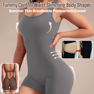 One-Piece Tummy Control Waist Slimming Body Shaper Summer Thin Breathable Postpartum Corset Slimming And Bodybuilding Underwear