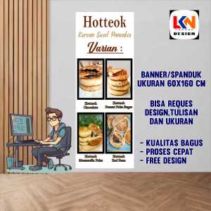 spanduk banner Hotteok reques design