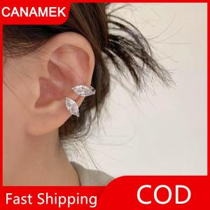 【CANAMEK】 Lấp lánh Zircon Tai xương clip cho phụ nữ mà không cần tua Tai Cuff Clip bông tai cưới Đồ trang sức