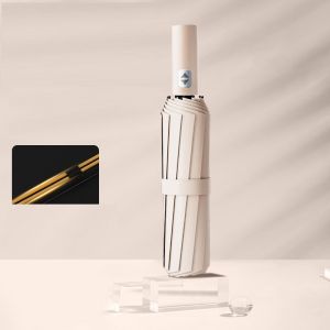 Ô Dù Che Mưa Đi Nắng 12 Nan Tự Động Xếp Gấp Gọn Chống Uv Cao Cấp