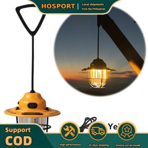 【HOSPORT】Portable LED Hanging Lamp for Camping with USB Rechargeable Battery and Waterproof Features